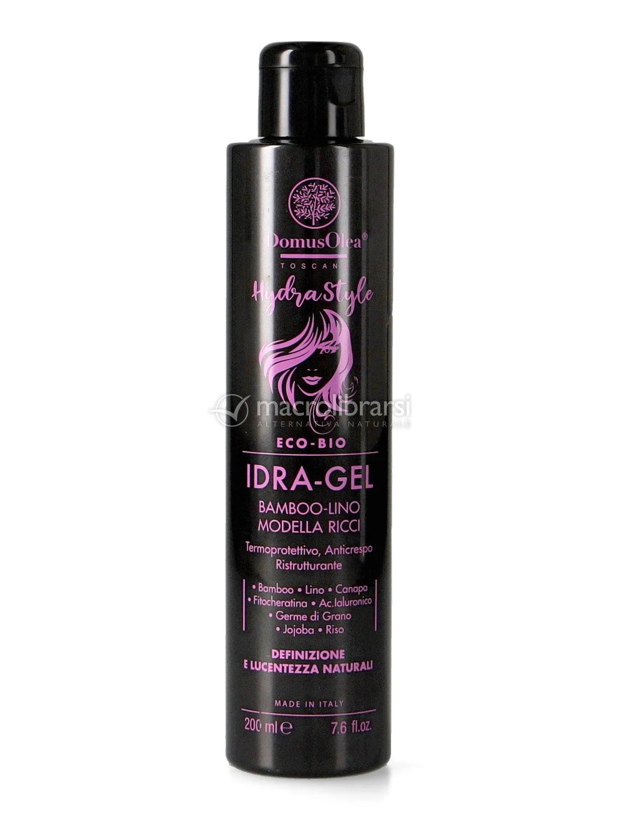 Domus olea toscana HydraStyle IDRA GEL Bamboo-Lino Modella Ricci 200 ml