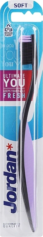 Spazzolino da denti Ultimate You, morbido, nero-viola