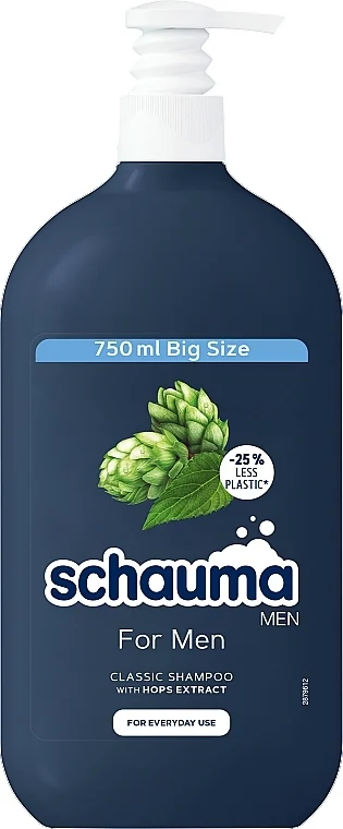 Shampoo con luppolo, per uso quotidiano, uomo
