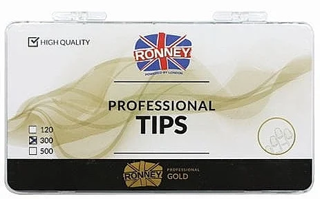 Tips per unghie, french, bianche, 300 pz