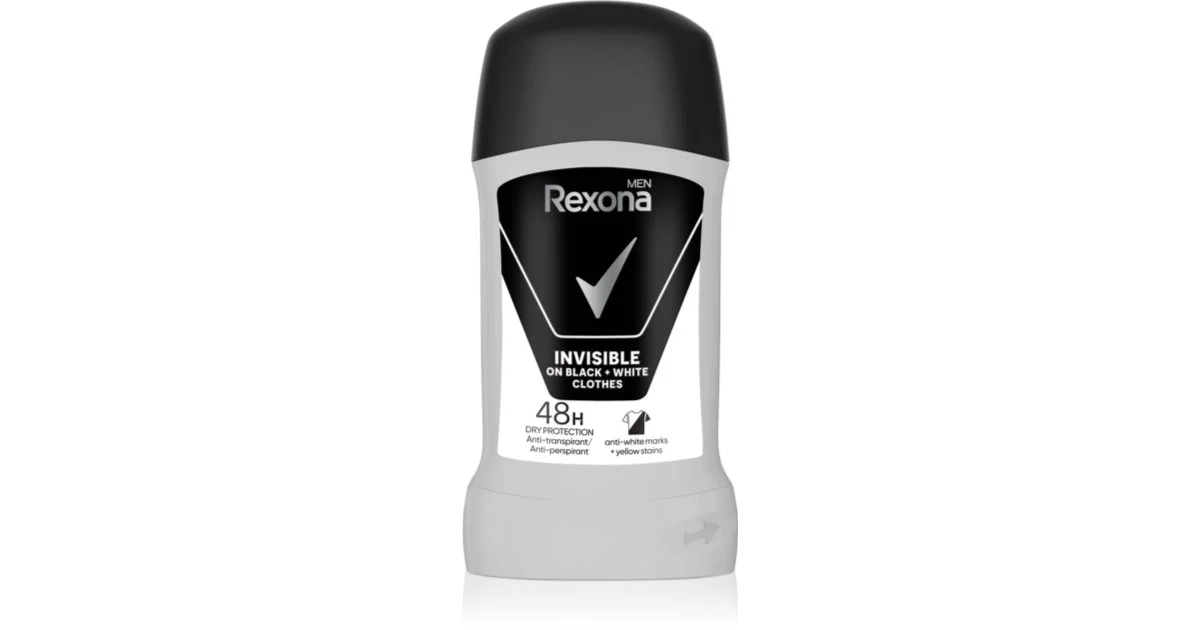 Rexona Invisible on Black + White antitraspirante solido 48 H 50 ml