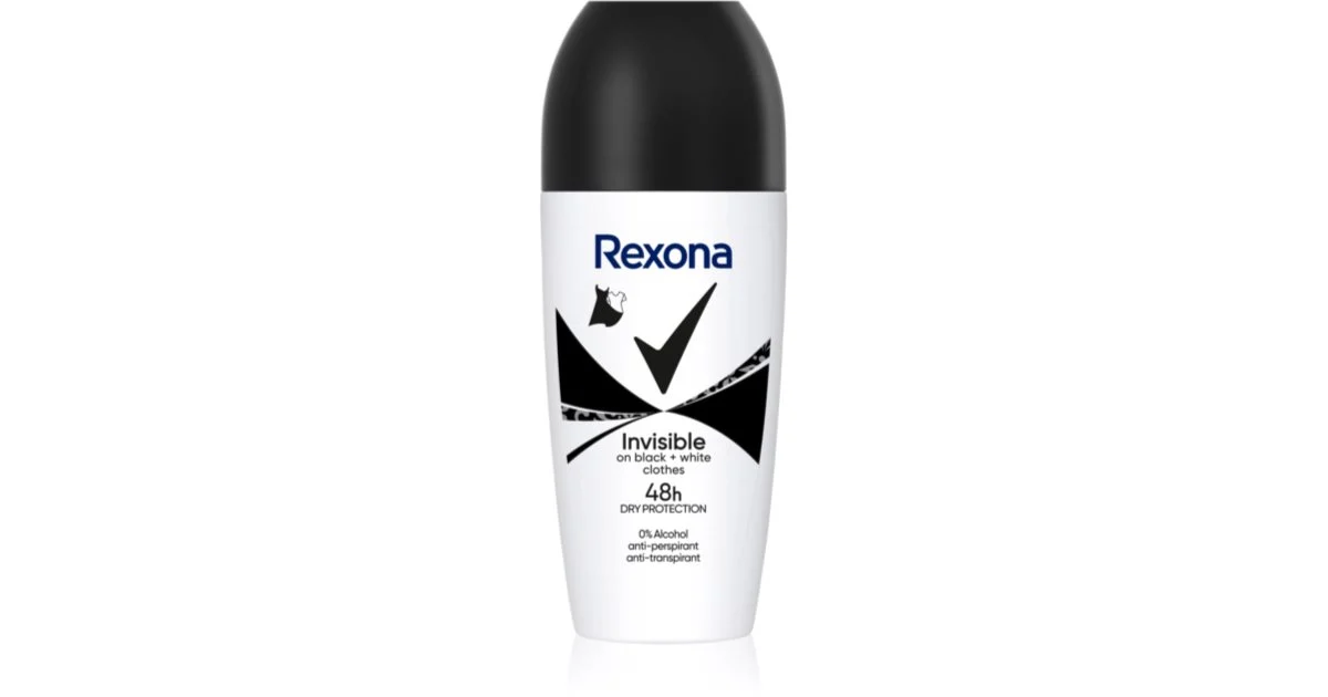Rexona Invisible on Black + White antitraspirante roll-on 48 ore 50 ml