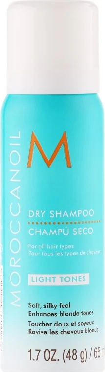 Shampoo secco per capelli chiari