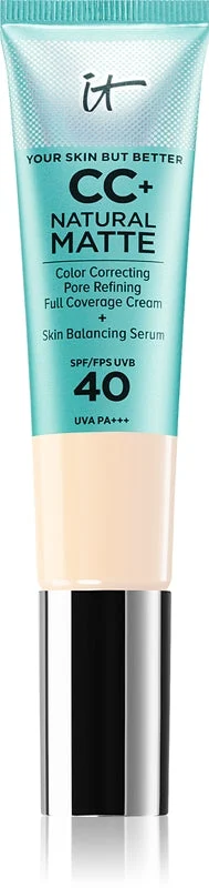 IT Cosmetics Your Skin But Better CC+ Cream Natural Matte fondotinta opacizzante SPF 40 da donna Fair Warm 32 ml