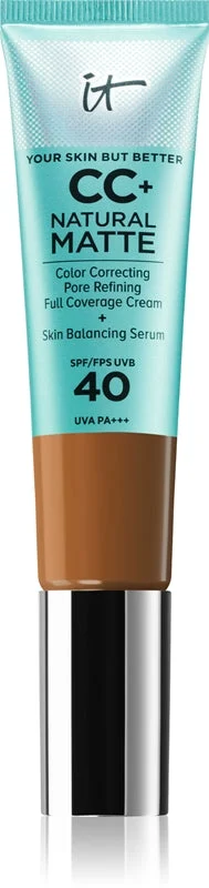IT Cosmetics Your Skin But Better CC+ Cream Natural Matte fondotinta opacizzante SPF 40 da donna Rich Honey 32 ml