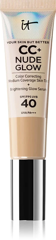 IT Cosmetics Your Skin But Better CC + Nude Glow fondotinta illuminante SPF 40 colore Medium 32 ml