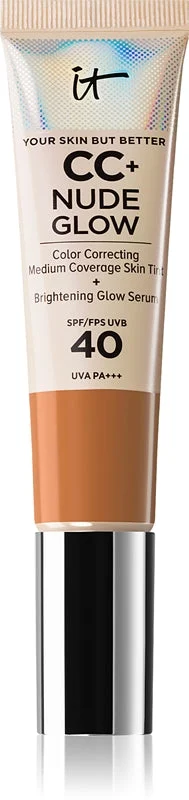 IT Cosmetics Your Skin But Better CC + Nude fondotinta illuminante SPF 40 colore Tan 32 ml