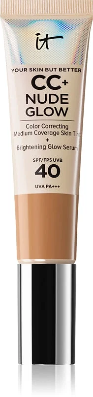 IT Cosmetics Your Skin But Better CC + Nude Glow fondotinta illuminante SPF 40 colore Neutro Tan 32 ml