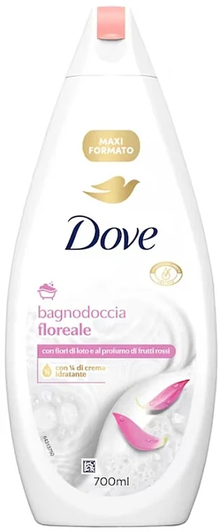 Gel doccia con fiori di loto e frutti rossi