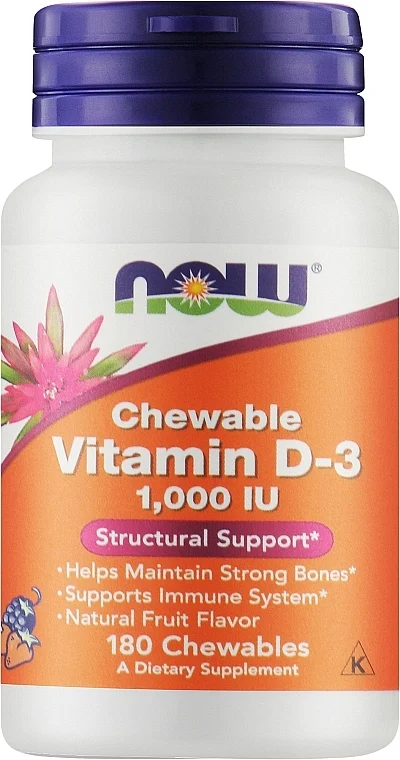 Vitamina D-3 masticabile, al gusto di frutta