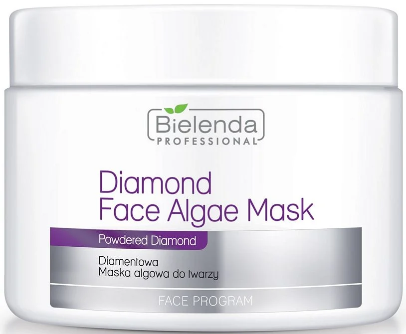 Maschera viso alginata con estratto di diamante