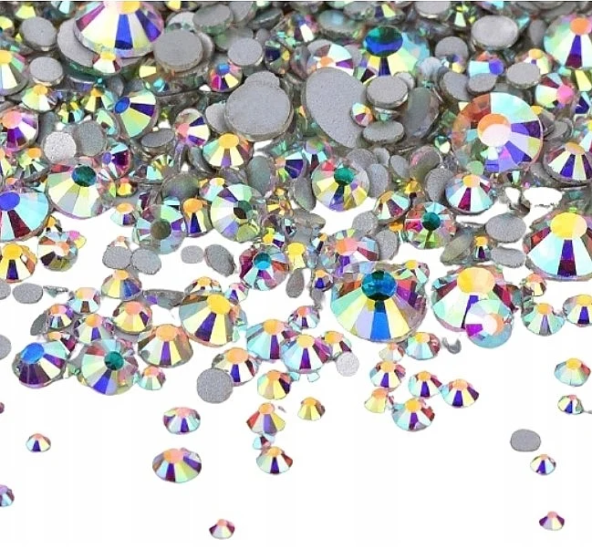 Strass in zirconio per decorare le unghie, misura S5, opale