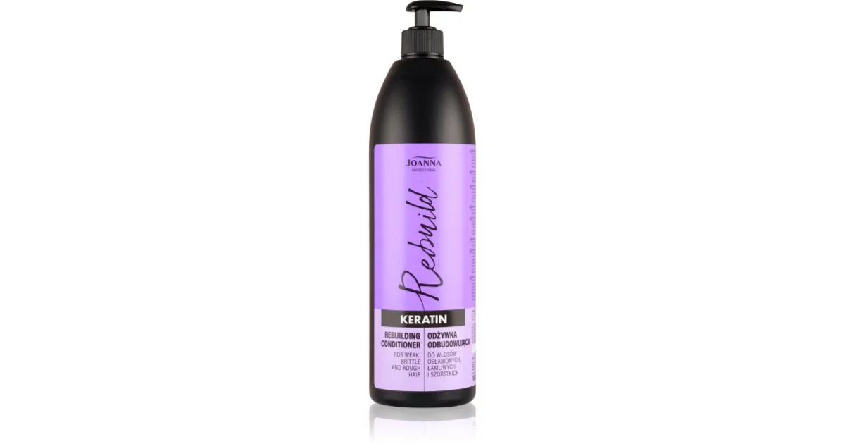 Joanna Professional balsamo alla keratina per capelli rovinati e fragili 1000 ml