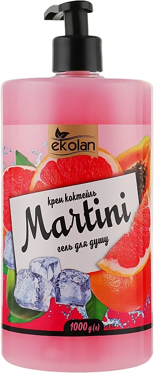 Gel doccia, "Martini" con dosatore