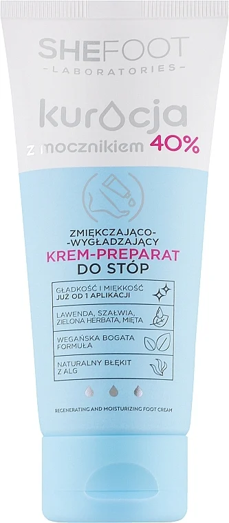 Crema-unguento per piedi con urea 40%