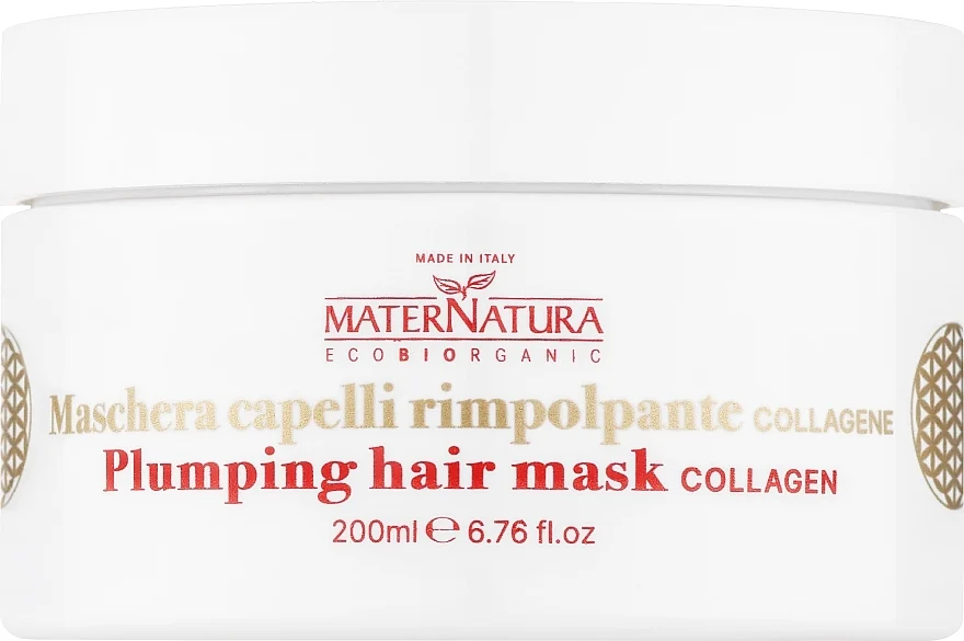 Maschera volumizzante per capelli con collagene