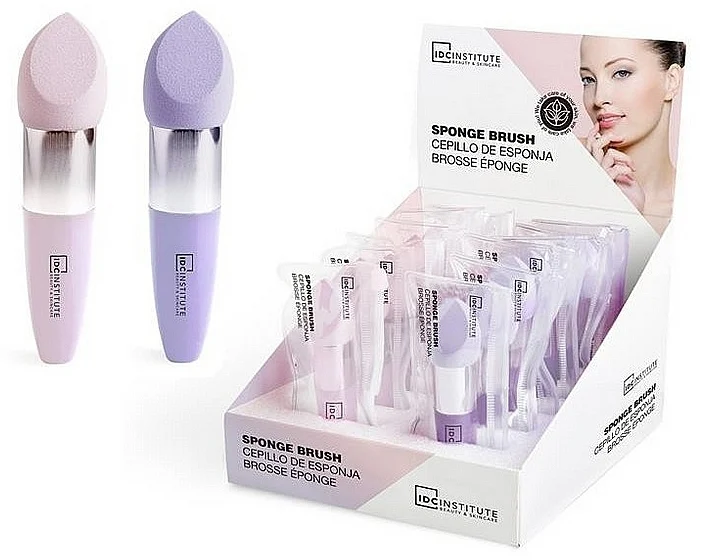 Pennello-spugna trucco, viola