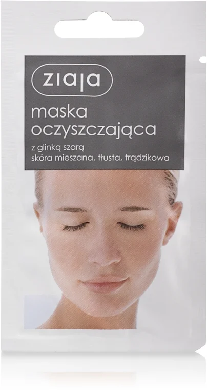Maschera detergente viso all'argilla grigia
