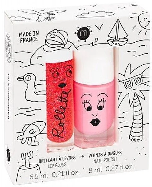 Nailmatic Kids Set Holidays (lip/gloss/6,5ml + nail/polish/8ml)
