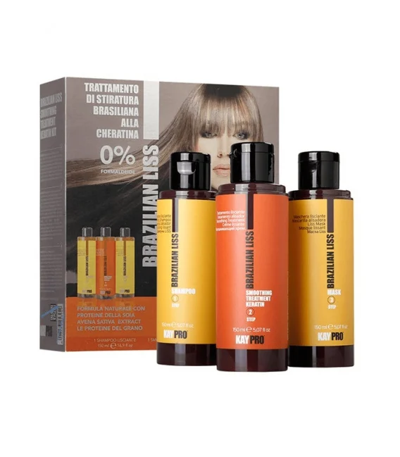 Kaypro Brazilian Liss Kit Lisciante Alla Cheratina 3x150ml