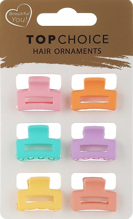 Set mini pinze capelli 20650, 6 pz,
