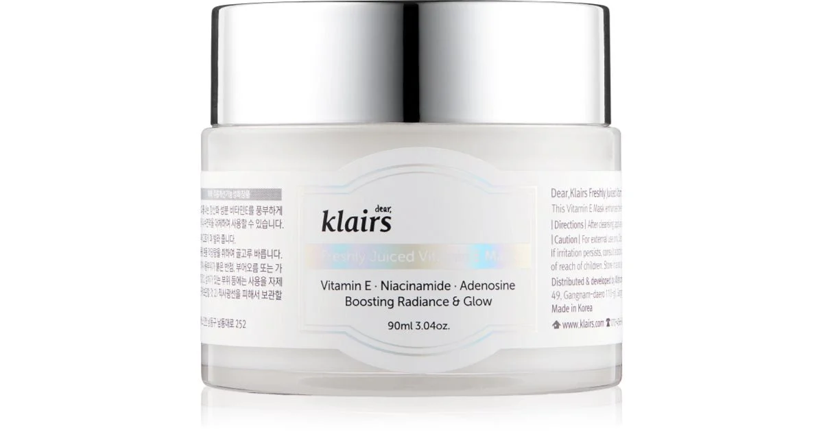 Maschera alla vitamina E Klairs Freshly Juiced 90ml