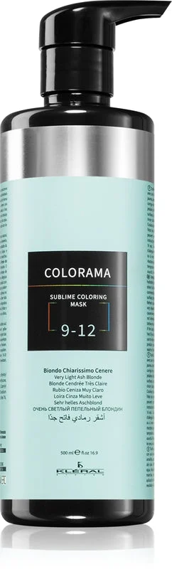 Kléral system Colorama Bonding Color Maschera per tutti i tipi di capelli Biondo cenere molto chiaro 9.12 500 ml