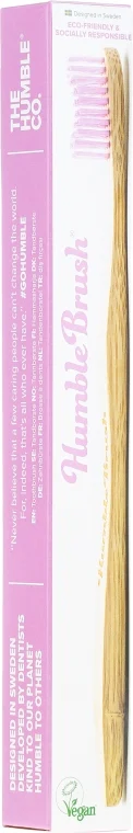 Spazzolino da denti, di bambù, rosa