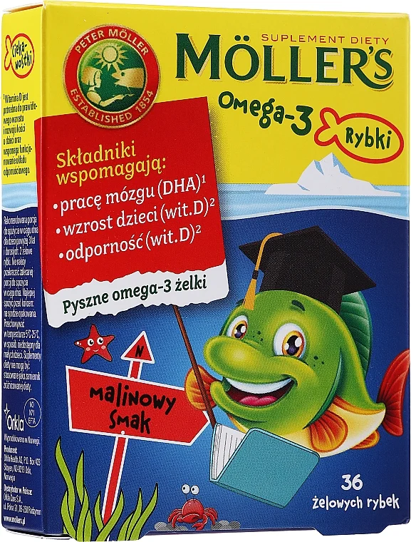 Integratore alimentare caramelle gommose al gusto di lampone "Omega 3"