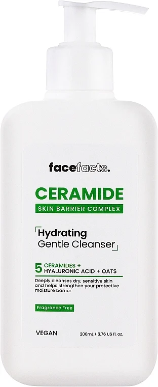 Detergente delicato idratante alla ceramide