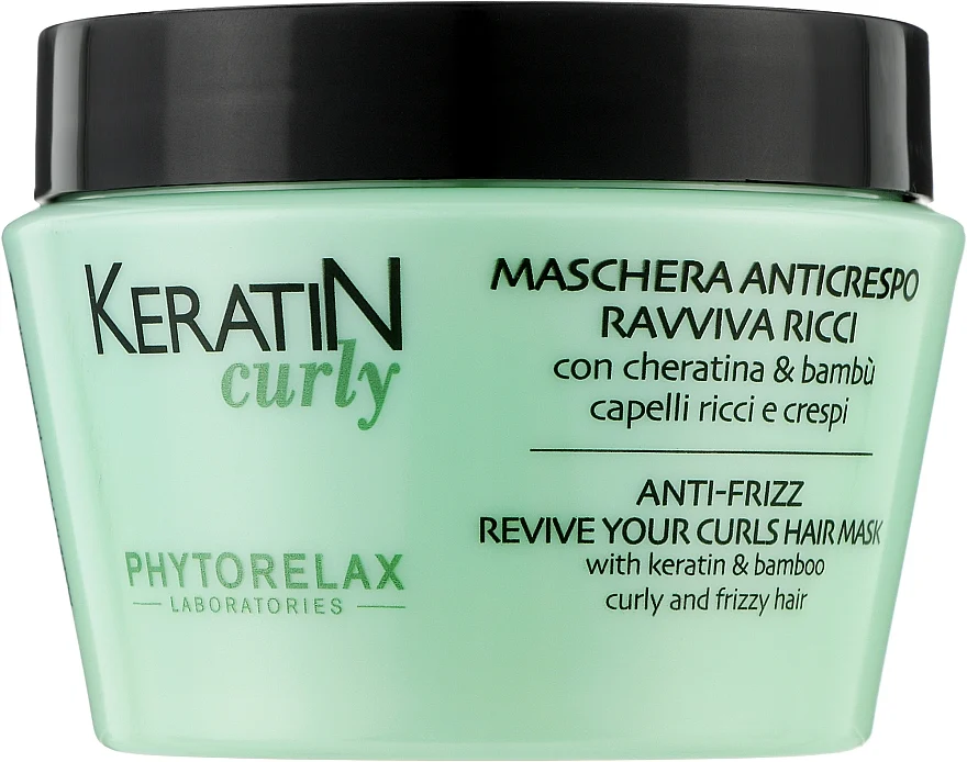 Maschera anticrespo per capelli ricci