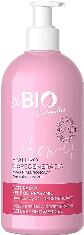 Gel doccia naturale idratante e rigenerante