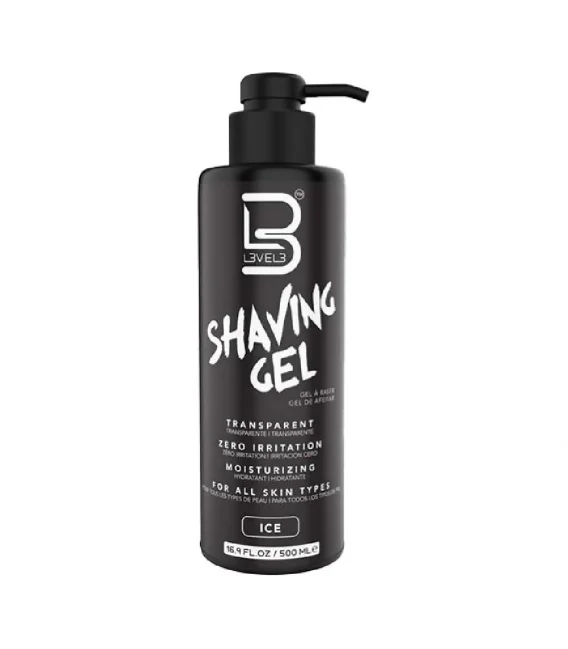 L3VEL3 Ice Transparent Shaving Gel 500 ml