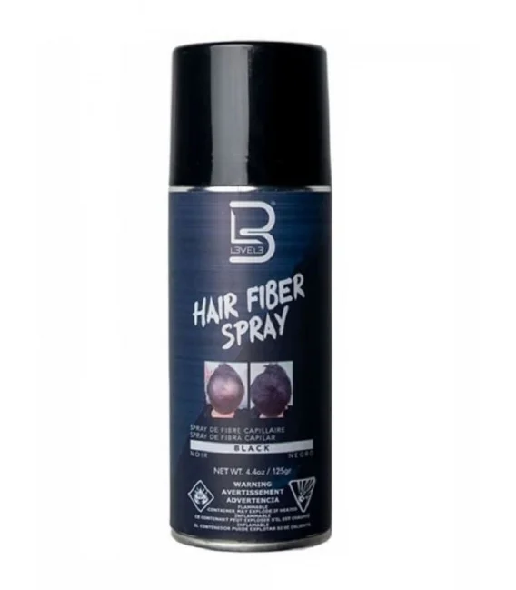 L3VEL3 Hair Fiber Spray Black 125 g