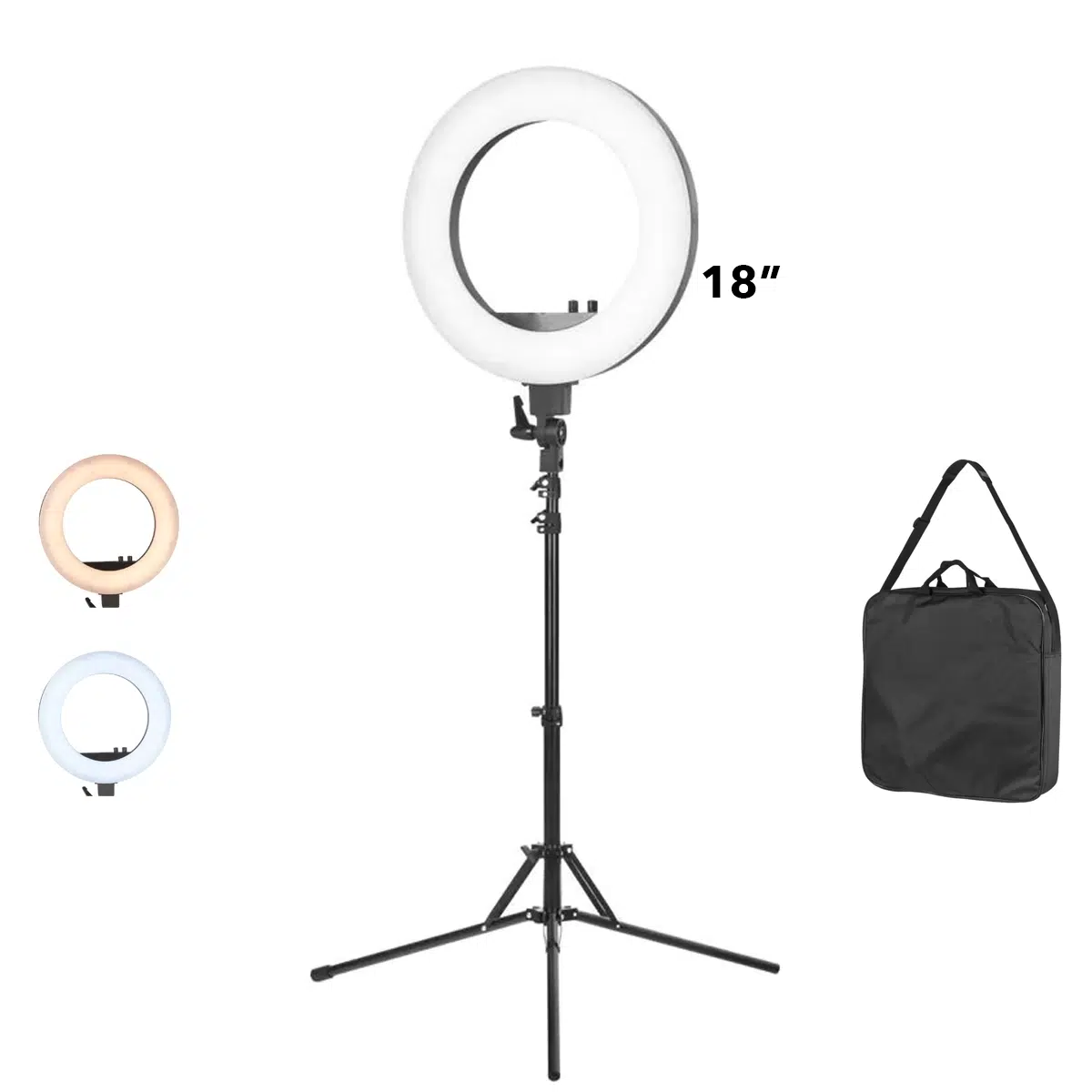 LED RING Luce led da 18″ per make up social estetista parrucchiere attacco smartphone