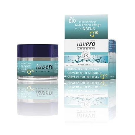 LAVERA Basis Sensitiv – Crema Notte Antirughe Q10