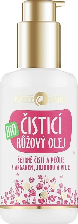 Purity Vision Bio Pink Cleansing Oil With Argan, Jojoba & Vitamin E