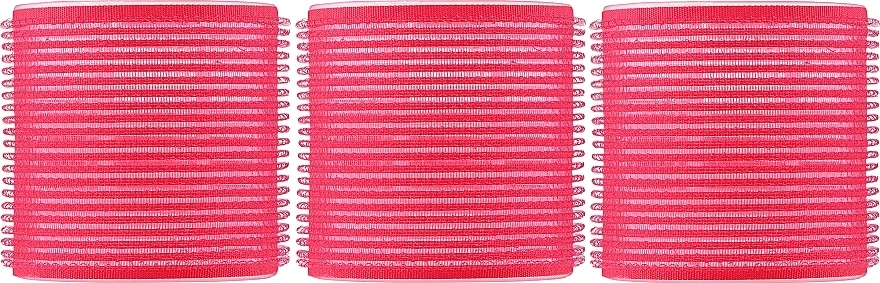 Bigodini per capelli "Velcro" diametro 60mm, 3pz, 0607, rosso