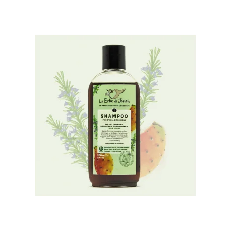 LE ERBE DI JANAS Shampoo Fico d’India e Rosmarino – Uso Frequente