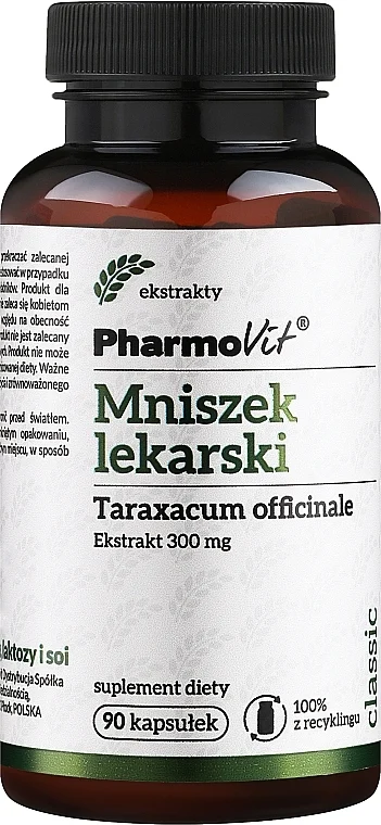 Integratore alimentare "Estratto di tarassaco", 300 mg