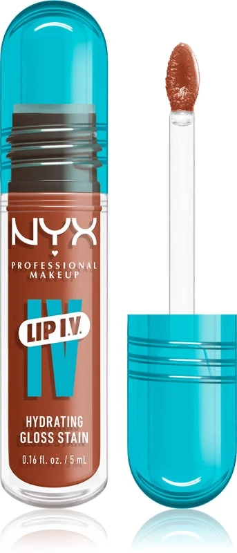 NYX Professional Makeup Lip IV lucidalabbra lunga tenuta effetto idratante colore 01 - CARAMEL DRIP 5 ml