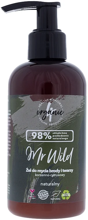 Gel detergente per viso e barba "Agrumi piccanti"