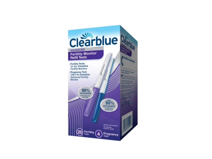 Clearblue Advanced Ricariche per Monitor di Fertilità 20 Test di Fertilità + 4 Test di Gravidanza