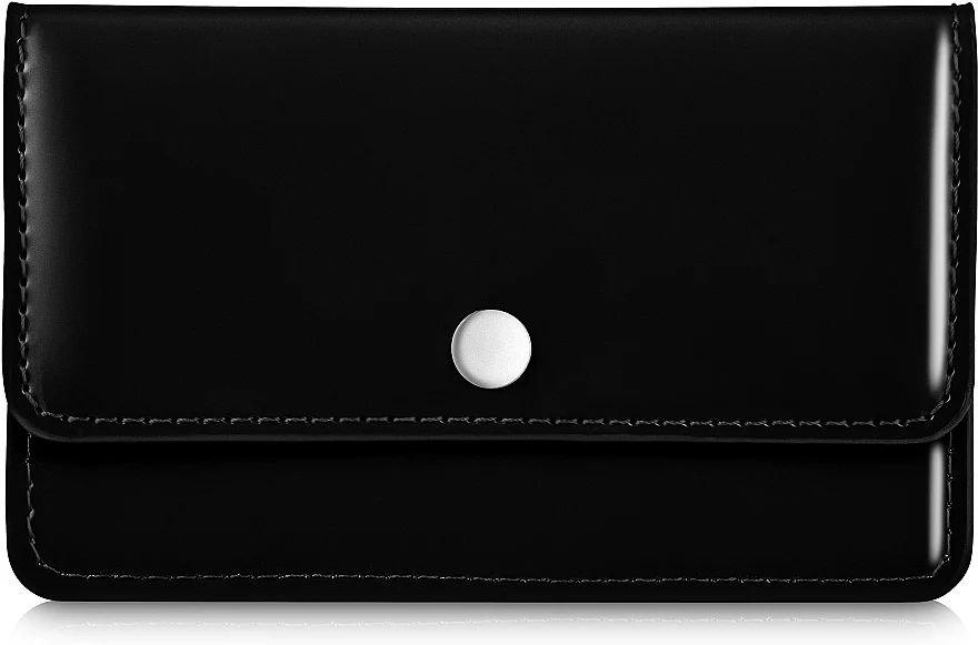 Portacarte nero, laccato "Elegant Black"