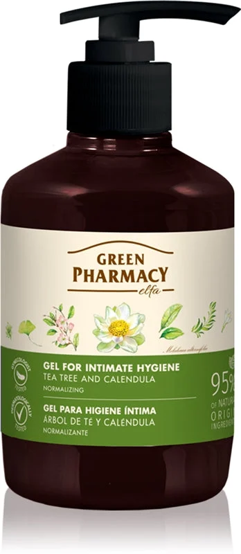 Green Pharmacy Marigold & Tea Tree gel per l'igiene intima 370 ml