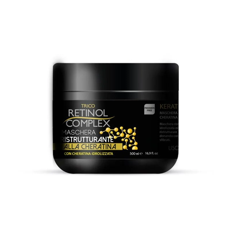 MASCHERA RISTRUTTURANTE ALLA CHERATINA 500ml – Keratin Retinol complex