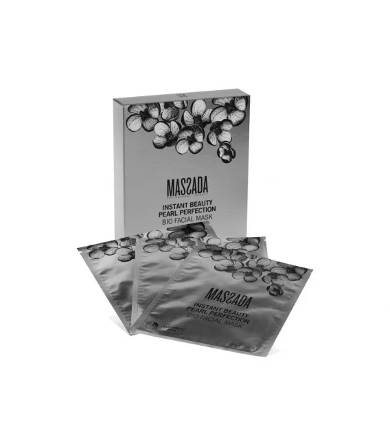 Massada Facial Antiaging Pearl Perfection Instant Beauty Pearl Perfection Bio Facial Mask 6 uds