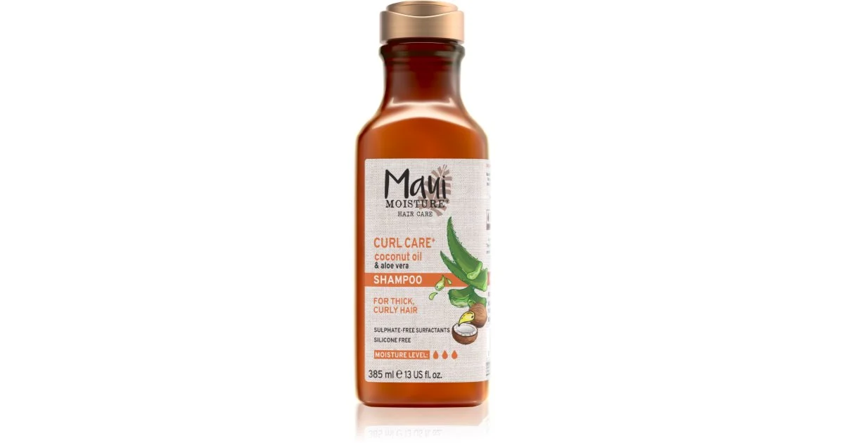 Maui Idratante Quench + Olio di Cocco shampoo per capelli ricci e mossi 385 ml