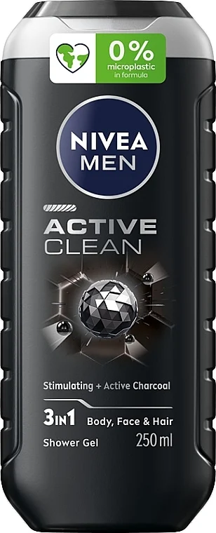 Gel doccia al carbone attivo