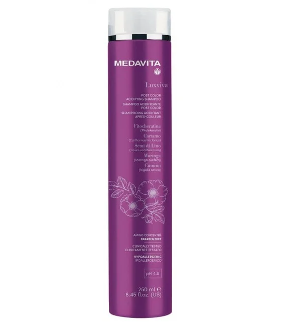 Medavita Luxviva Color Care Salon Champú Acidificante Post Color 250 ml